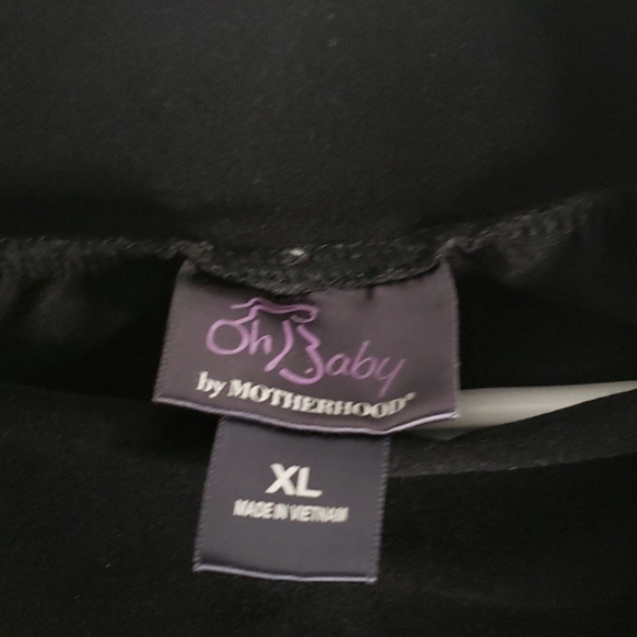 Oh Baby Maternity Harem Black Leggings Size XL - Picture 2 of 7